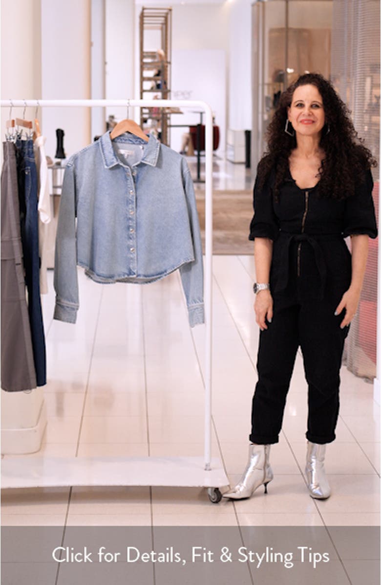 The Swing Crop Denim Shirt, sales video thumbnail