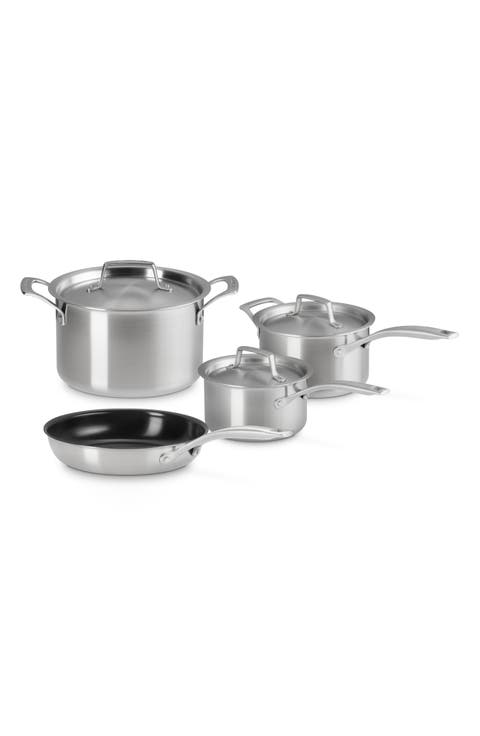 Essential Stainless Steel 7-Piece Cookware Set