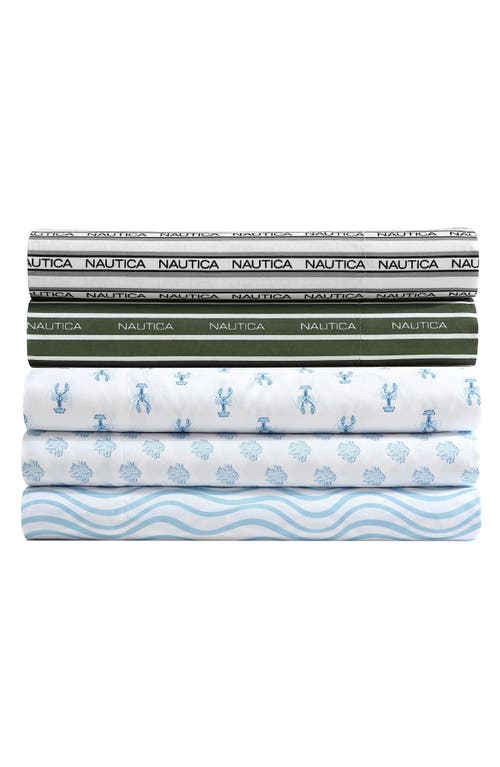 NAUTICA NAUTICA VARADERO TYPEFACE 200 THREAD COUNT SHEET SET 