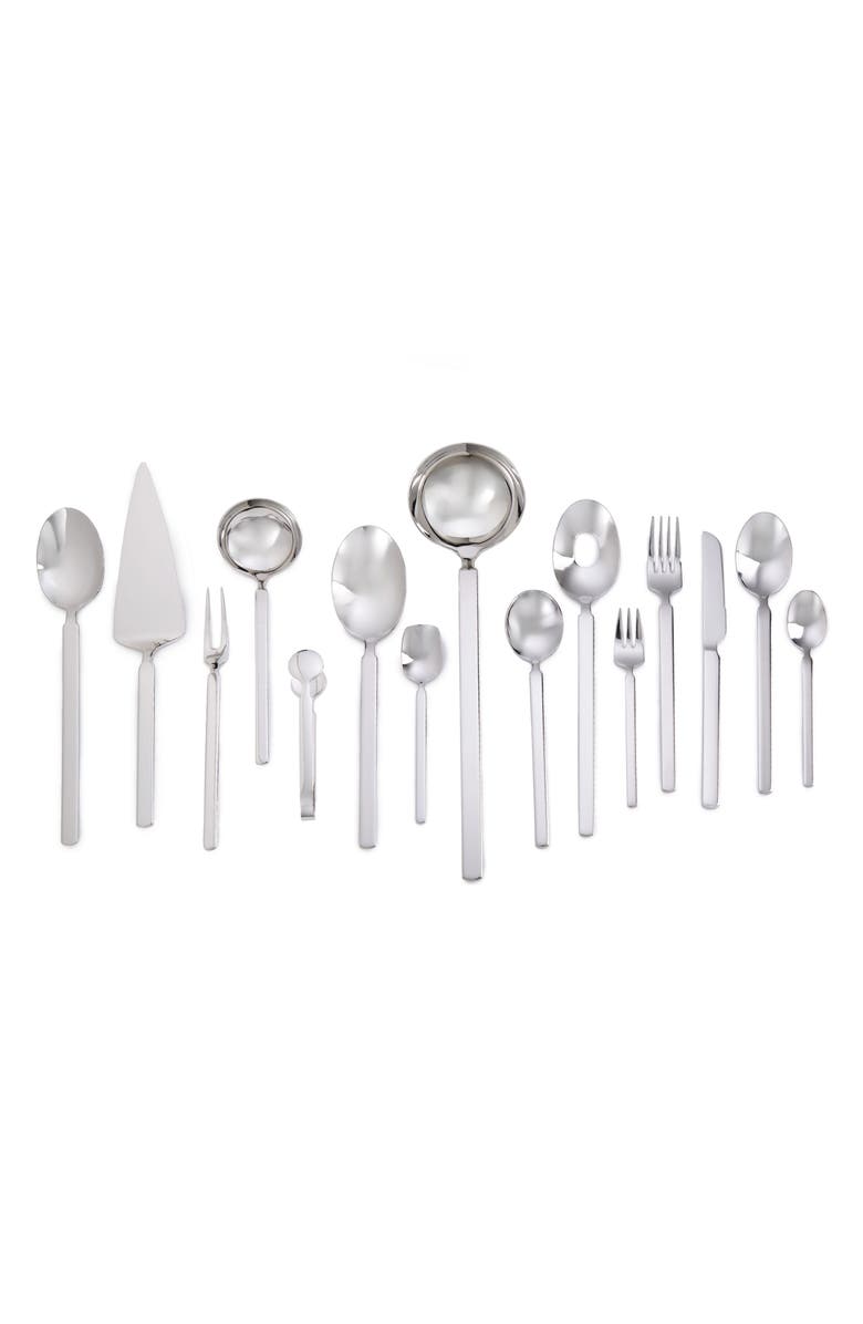 BergHOFF Elegant Stainless Steel 75-Piece Flatware Set, Alternate, color, Silver