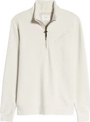 Billy Reid Double Knit Half-Zip Pullover