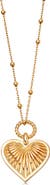 Missoma Valentine's Ridge Heart Pendant Necklace
