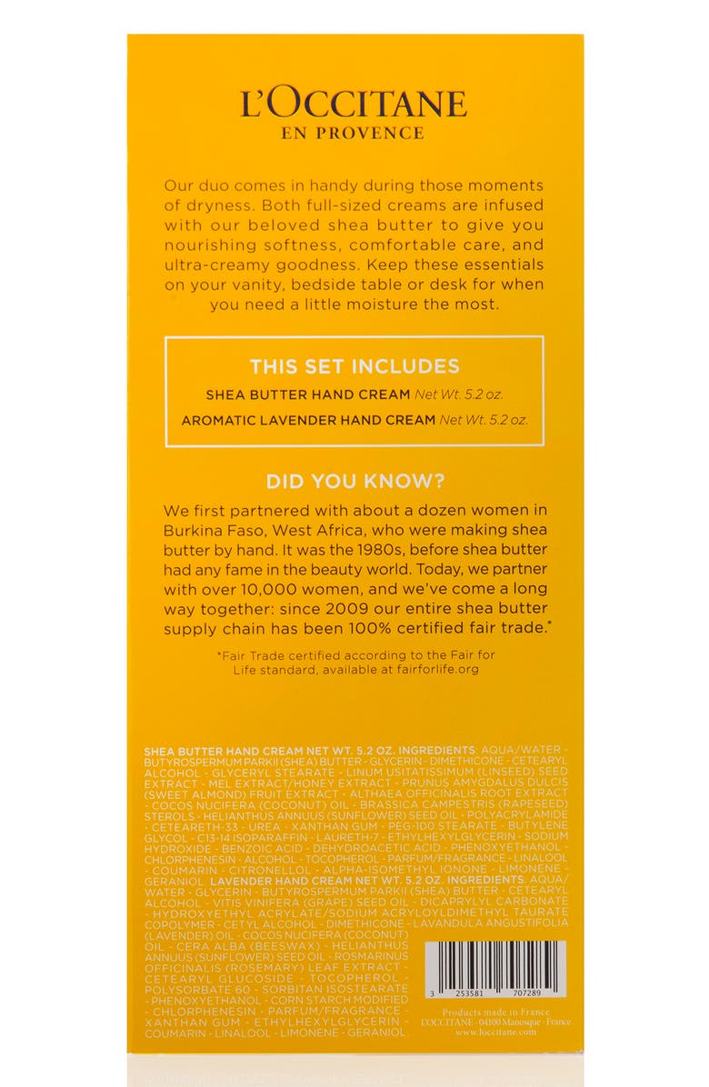 L'Occitane Hand Cream Duo Set, Alternate, color,
