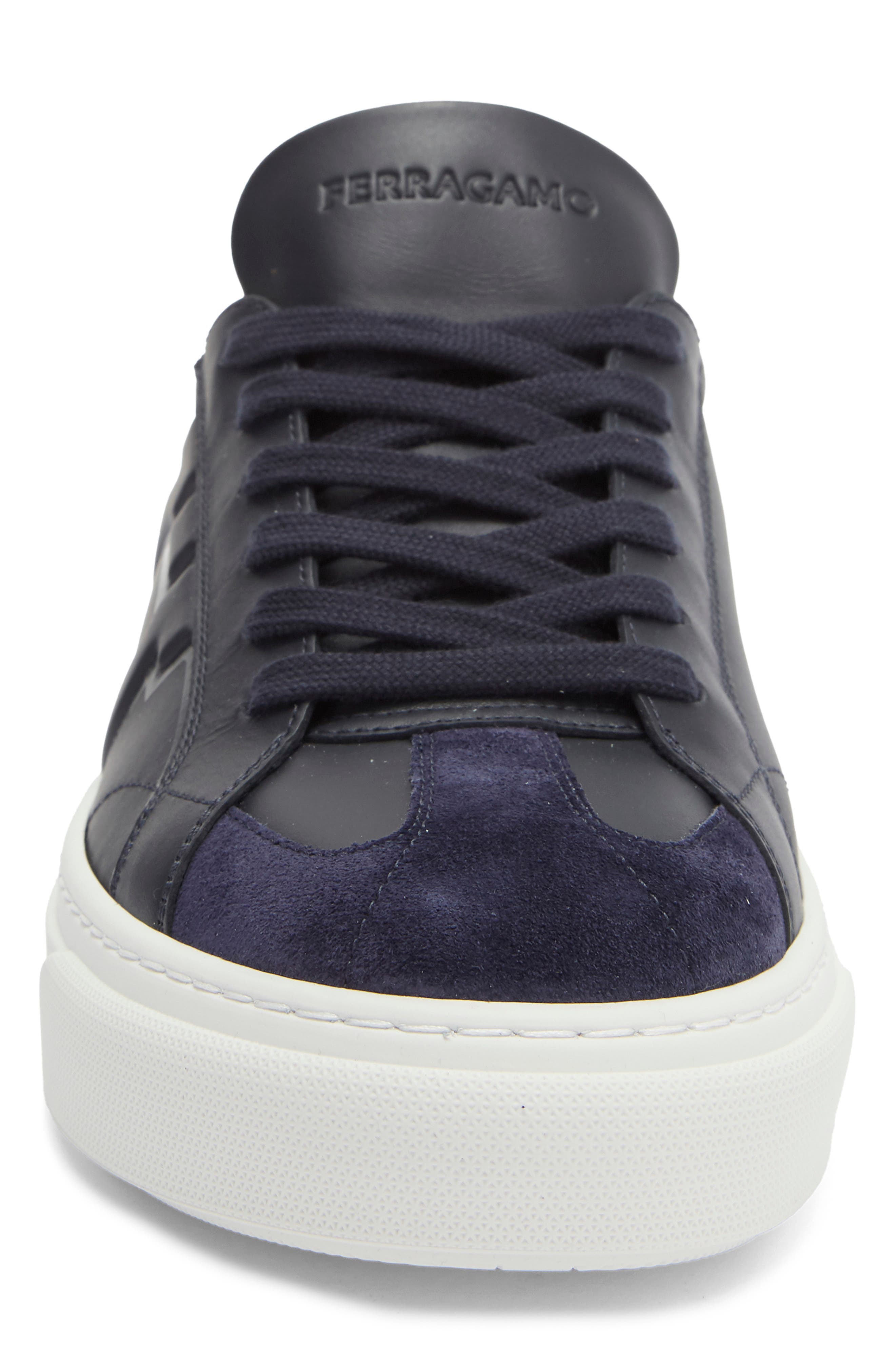 Thor Gancio Embossed Low Top Sneaker, Alternate, color, NAVY MIDNIGHT AL CAMPIONE