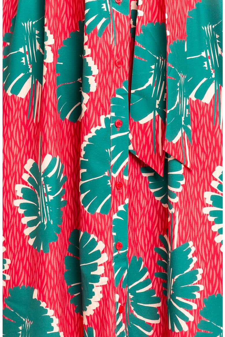 Mixed Print Maxi Shirtdress, Alternate, color, PINK MULTI