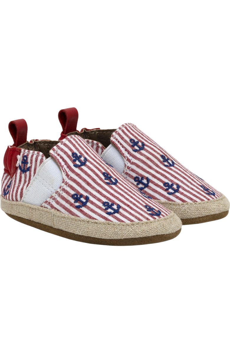 Robeez<sup>®</sup> Cove Crib Shoe, Main, color, Red