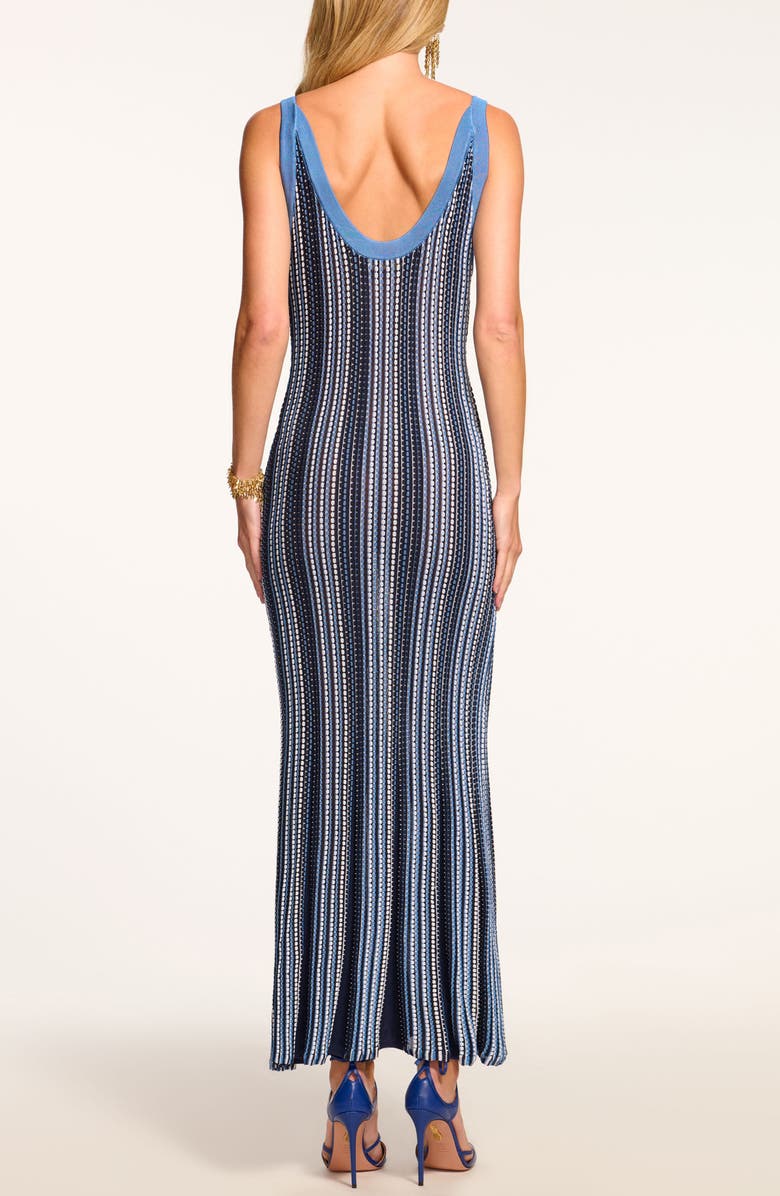 Ramy Brook Paetyn Textured Stripe Knit Maxi Dress, Alternate, color, 