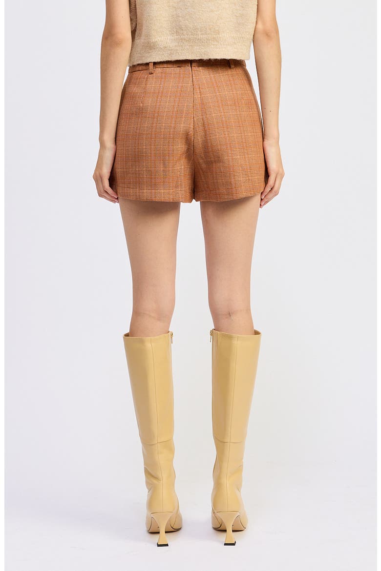 Leighton Plaid Skort, Alternate, color, BURNT ORANGE