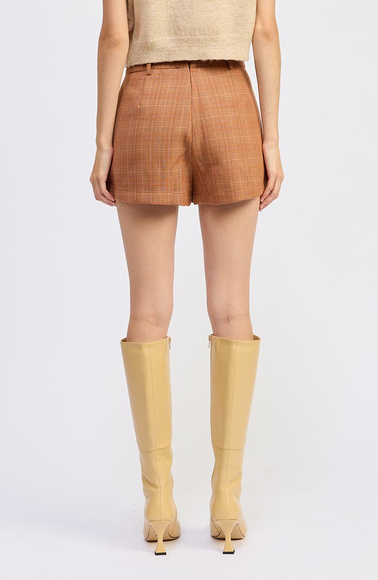 JACQUIE THE LABEL Leighton Plaid Skort, Alternate, color, Burnt Orange