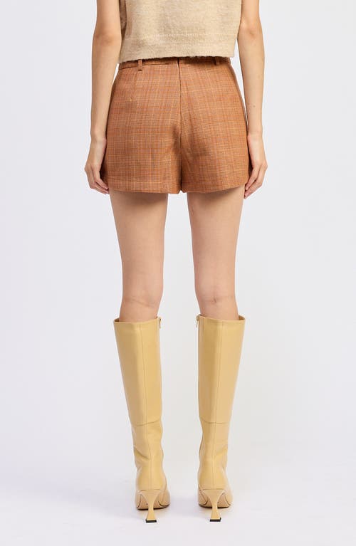Jacquie The Label Leighton Plaid Skort In Orange