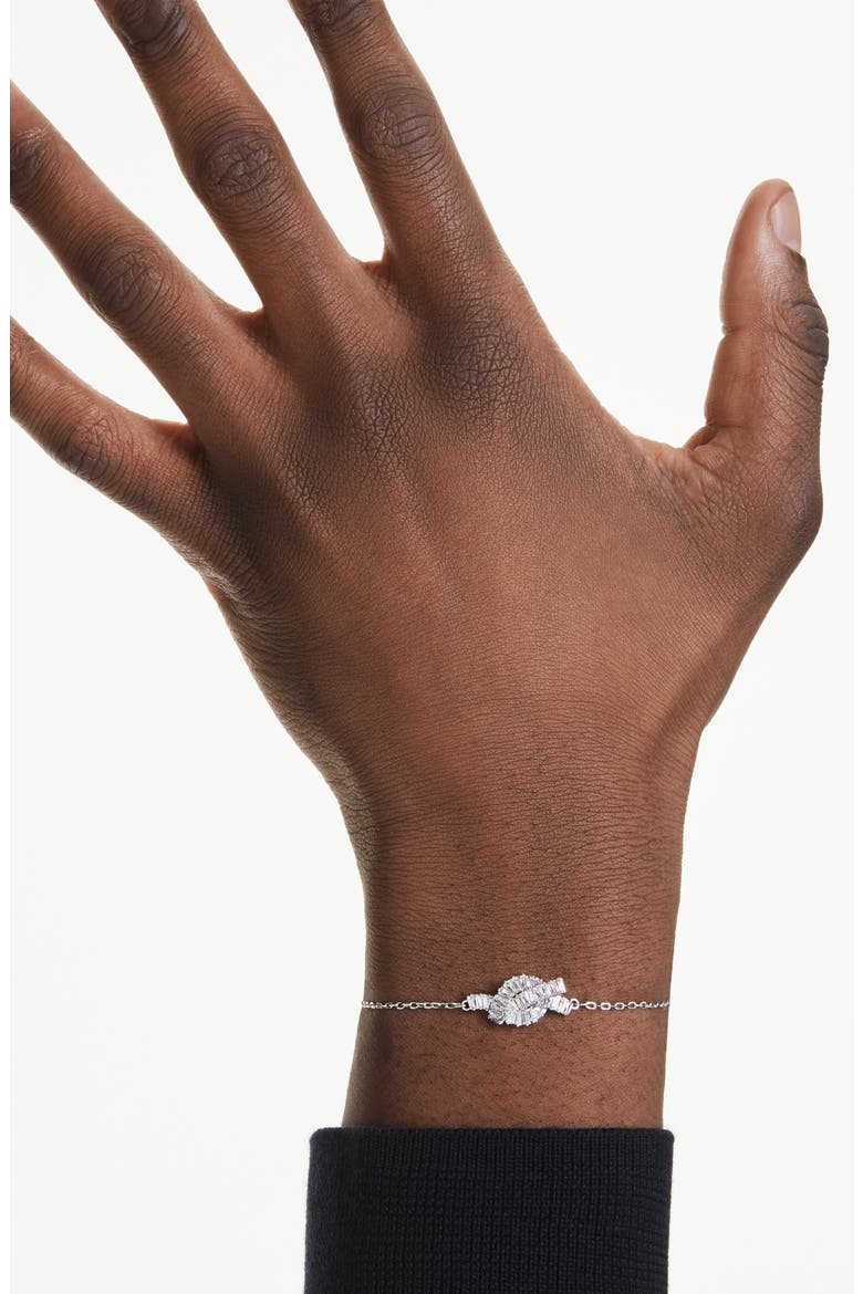 Matrix Knot Slider Bracelet, Alternate, color, WHITE/ SILVER