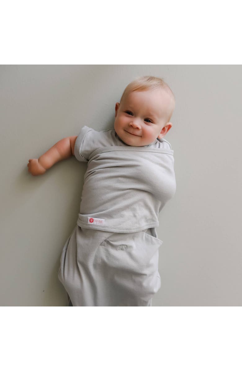 embé Baby Transitional Short Sleeve Swaddle Sack, Alternate, color, 