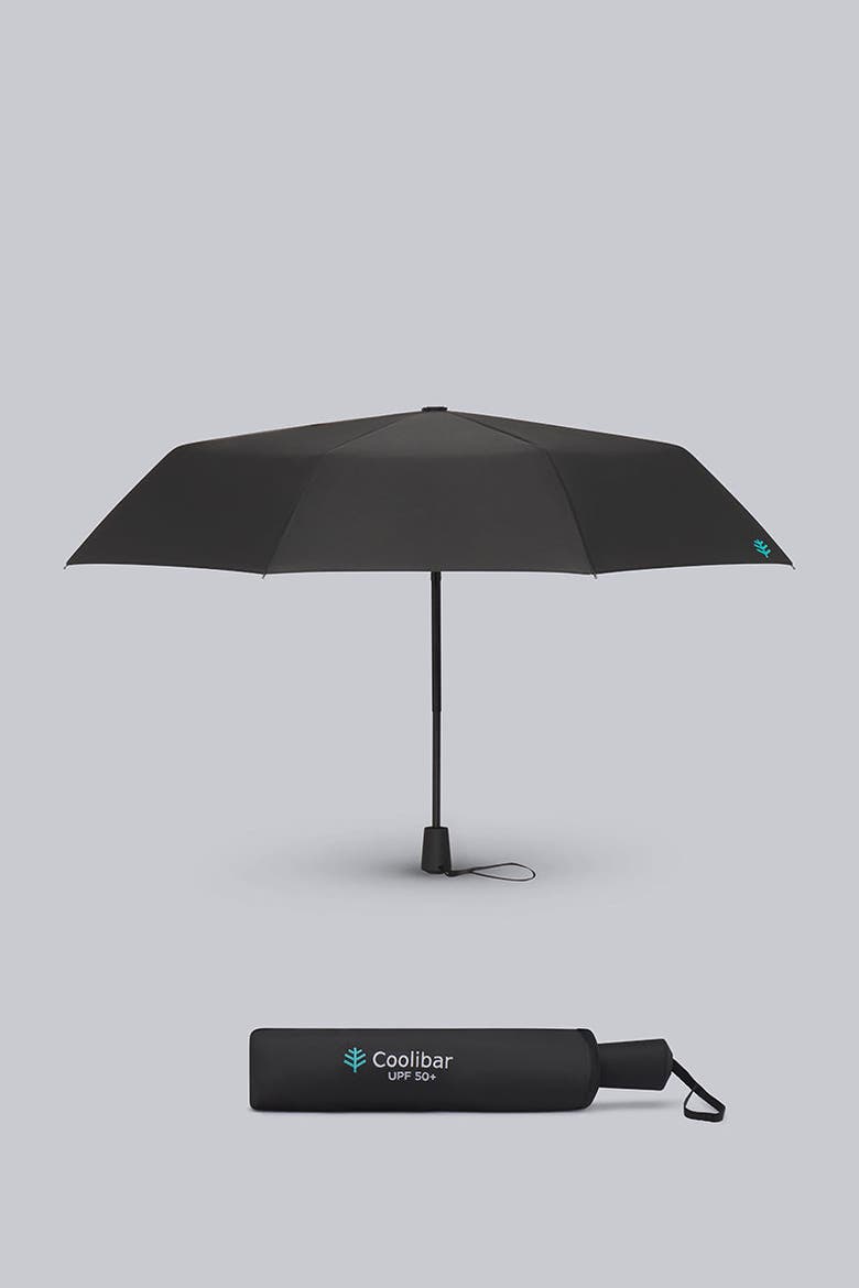 Unisex Cabana Sanya Compact Umbrella, UPF 50+ Sun Protection, Alternate, color, Black
