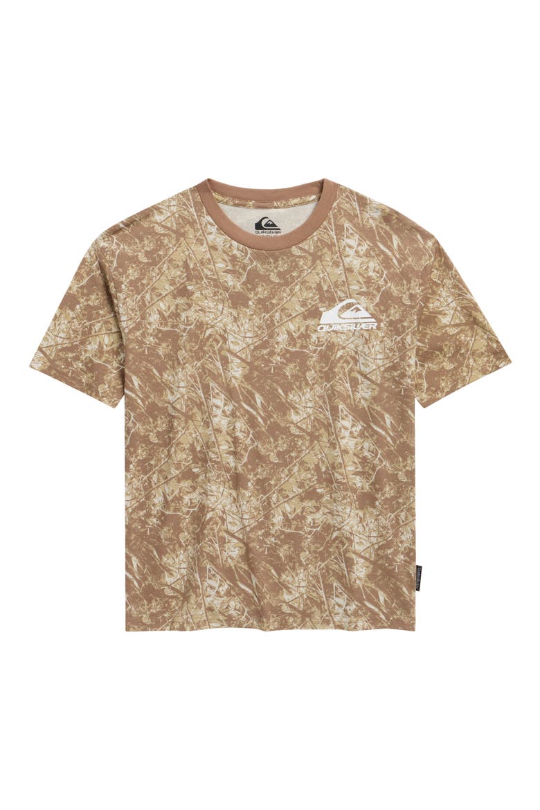 Kids' Camo Print Oversized T-Shirt, Main, color, PINE BARK