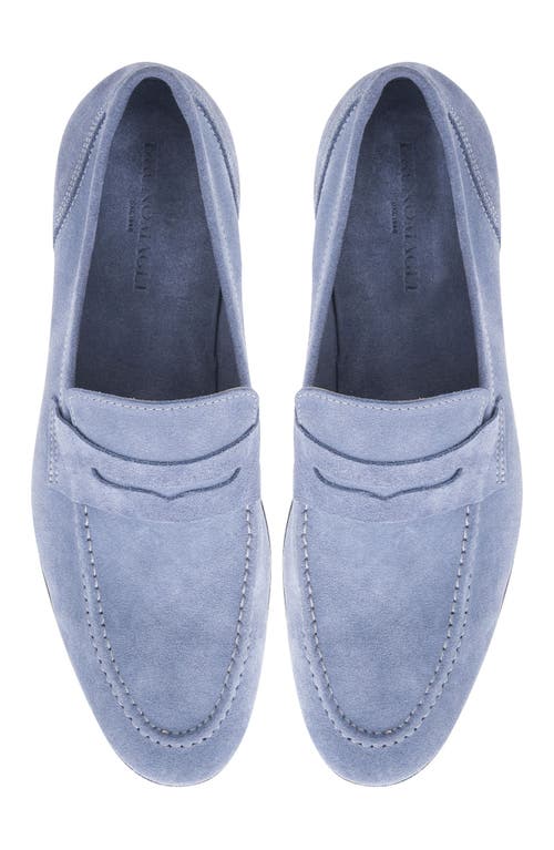 Bruno Magli Lastra Loafer In Light Blue Suede