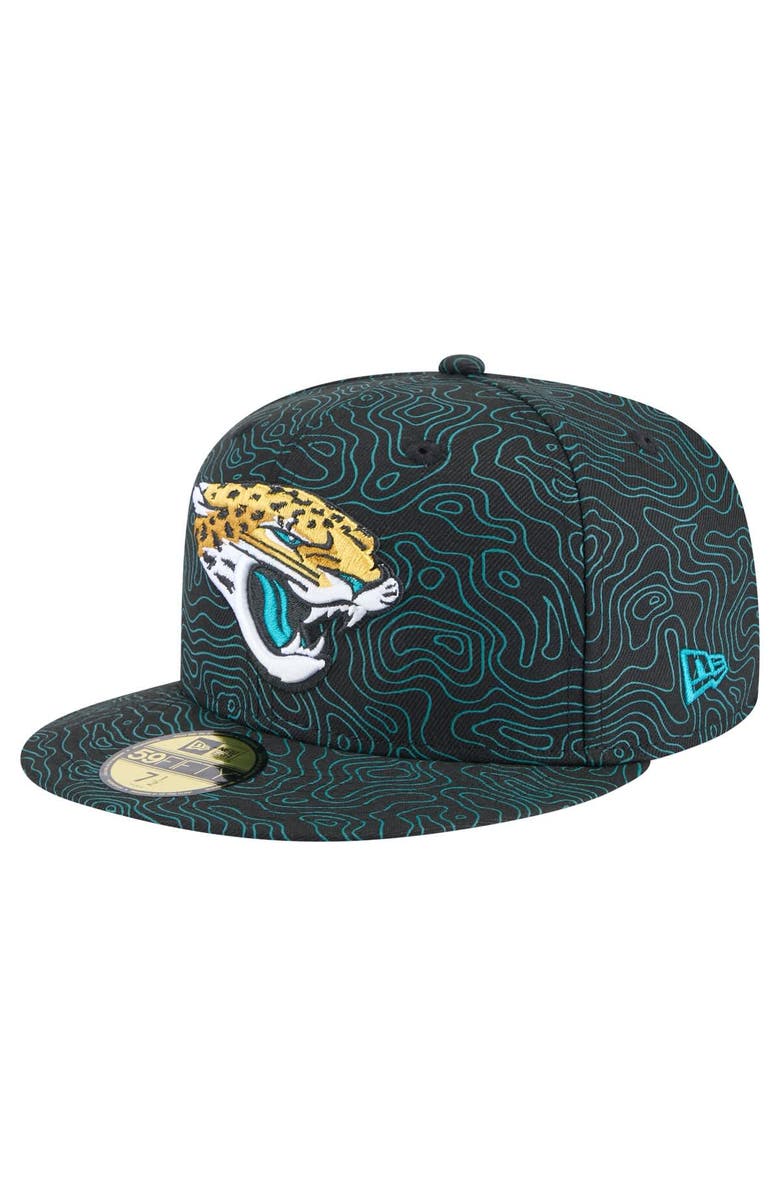 New Era Men's New Era Black Jacksonville Jaguars Geo 59FIFTY Fitted Hat, Main, color, Black