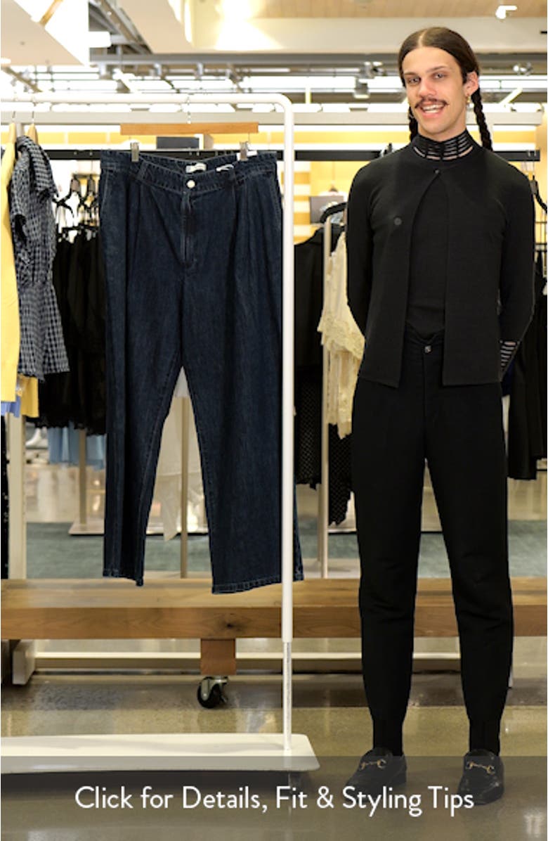 Pleated High Waist Wide Leg Jeans, sales video thumbnail