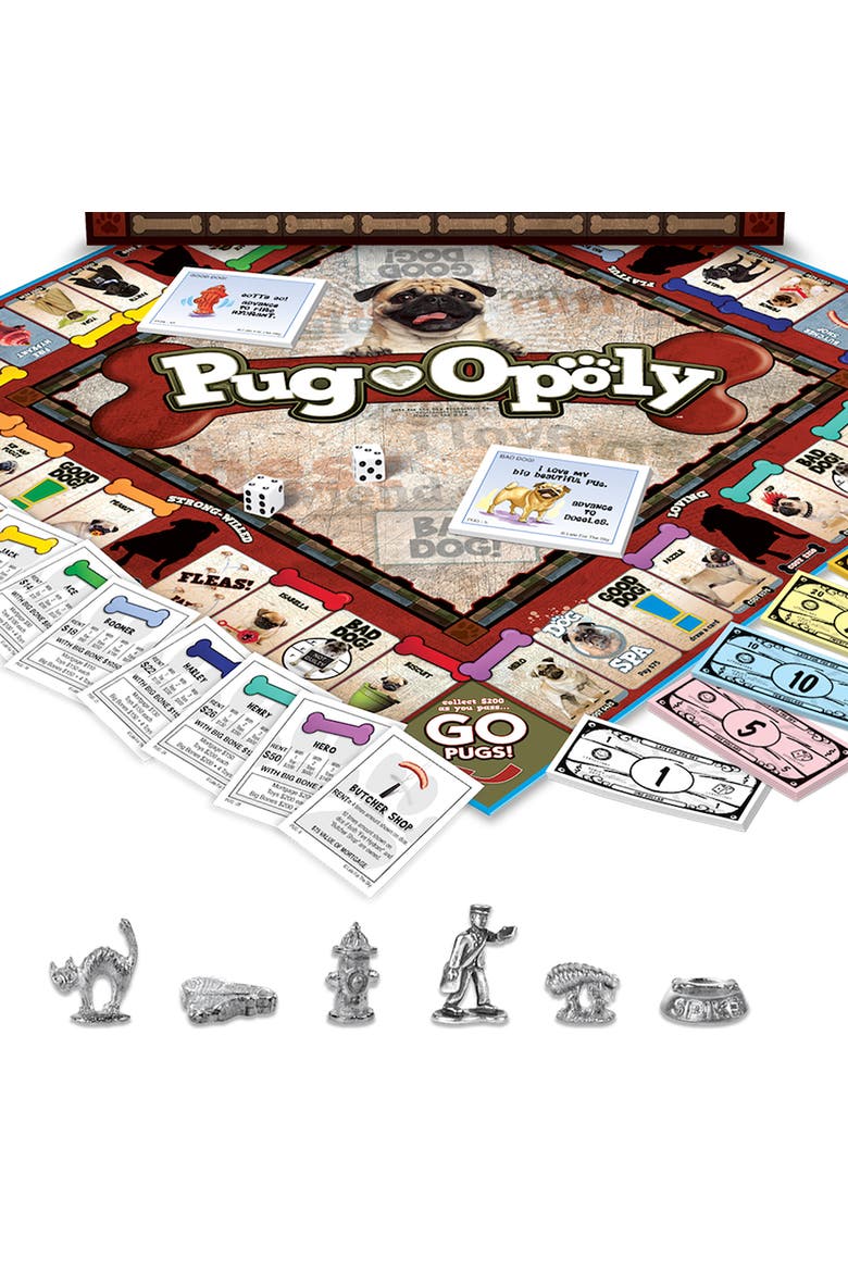 Pugopoly Monopoly Board Game, Alternate, color, Multicolored