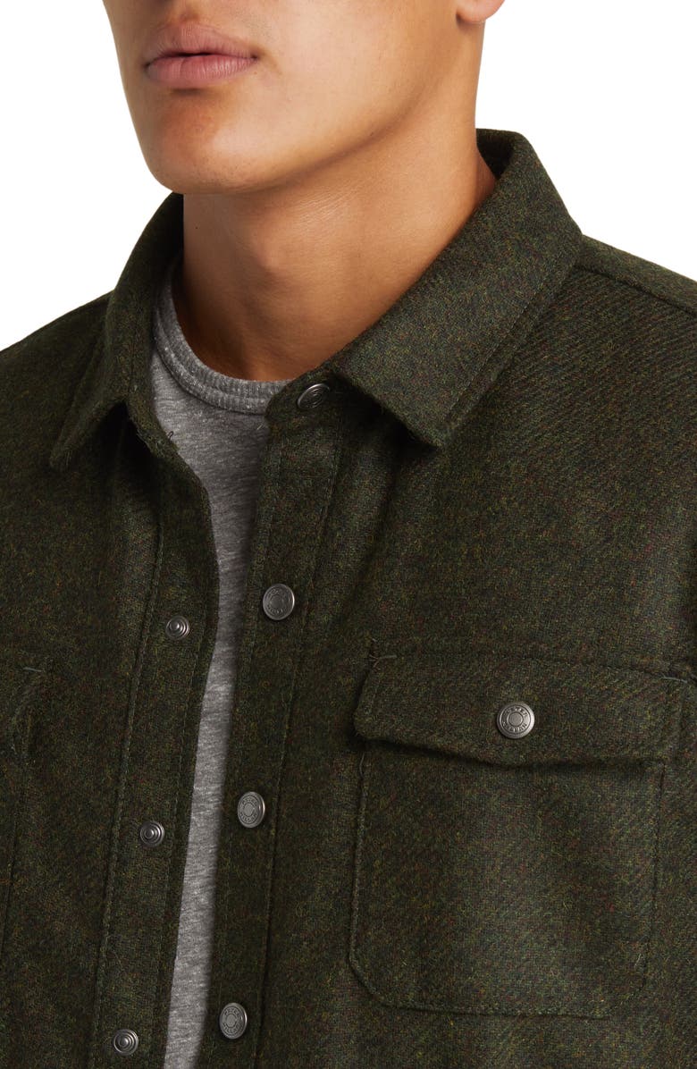 Peter Millar Yorkshire Wool Snap-Up Shirt Jacket, Alternate, color, 