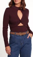 Petal & Pup Emmy Keyhole Mock Neck Sweater