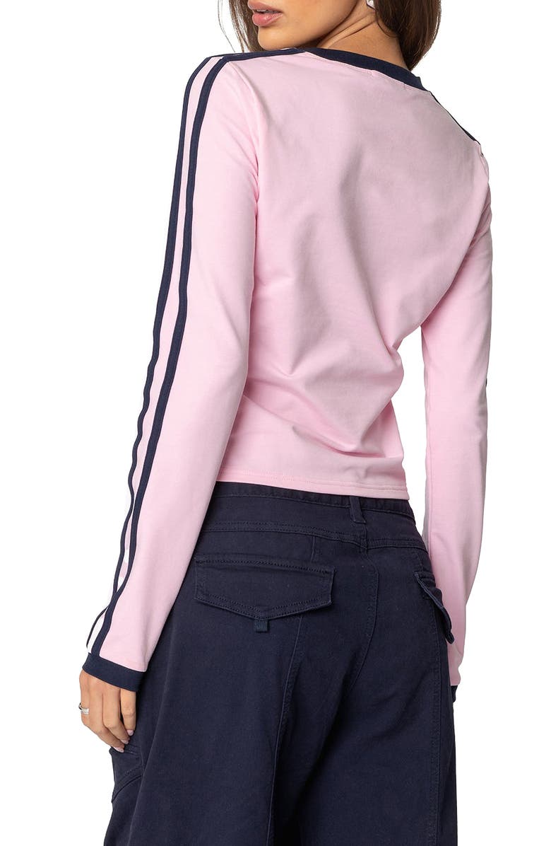 EDIKTED No Hard Feelings Graphic T-Shirt, Alternate, color, Pink