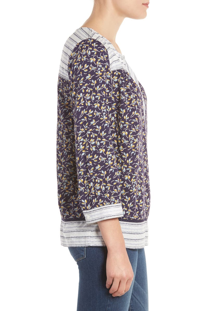 Caslon<sup>®</sup> Border Print Peasant Top, Alternate, color, 