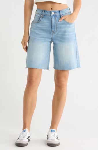 Vigoss Denim Cuff Off Bermuda Shorts