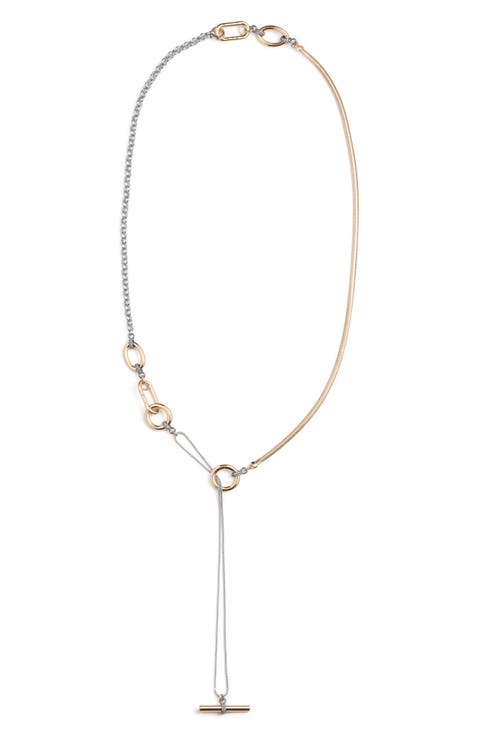 Benson Mixed Metal Y-Necklace