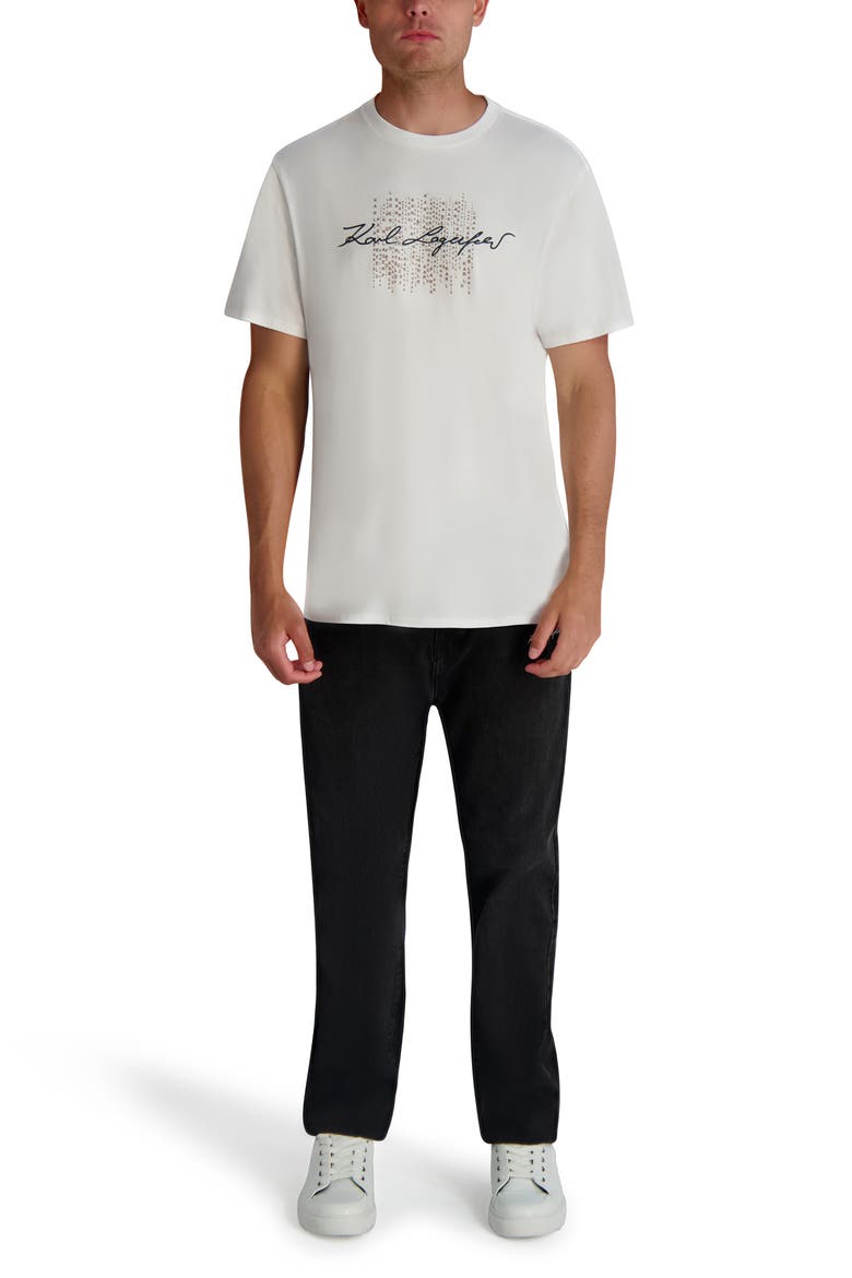 Printed Signature Graphic T-Shirt, Alternate, color, WHITE