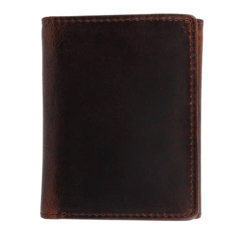 Tennyson Tri-Fold Genuine Leather Wallet with ID Window