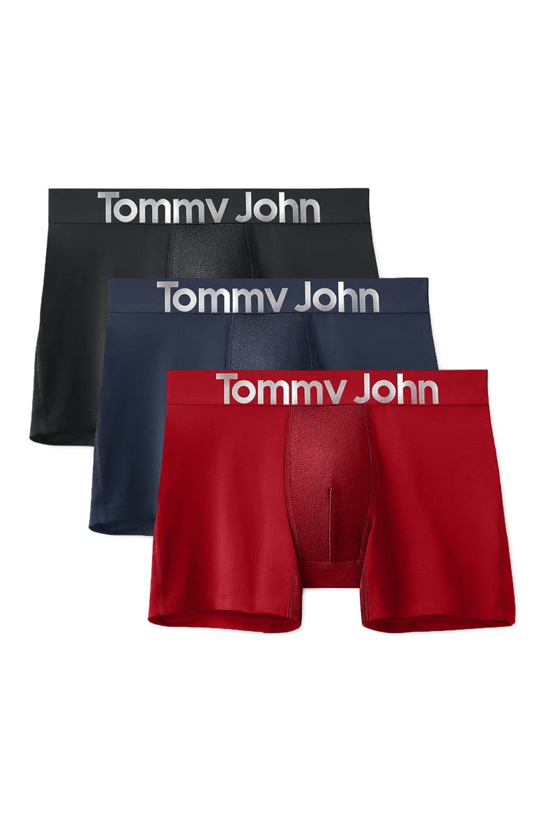 360 Sport 3-Pack Boxer Briefs, Main, color, BLACK, DRESS BLUES, HAUTE RED