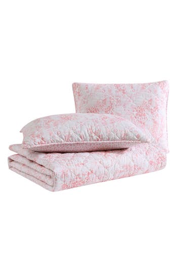 Betsey Johnson Butterfly Ombré Quilt & Sham Set In Pink