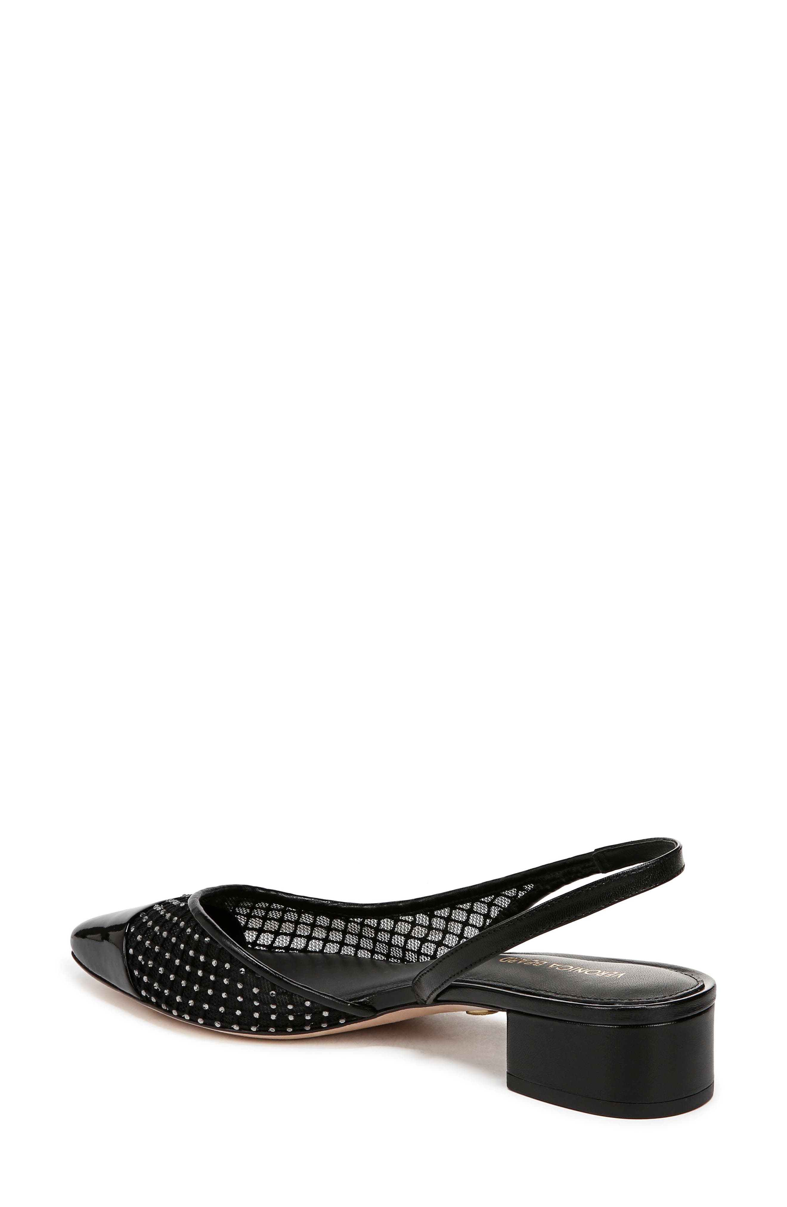 Veronica Beard Cecile Half d'Orsay Slingback Pump, Alternate, color, Black Diamond
