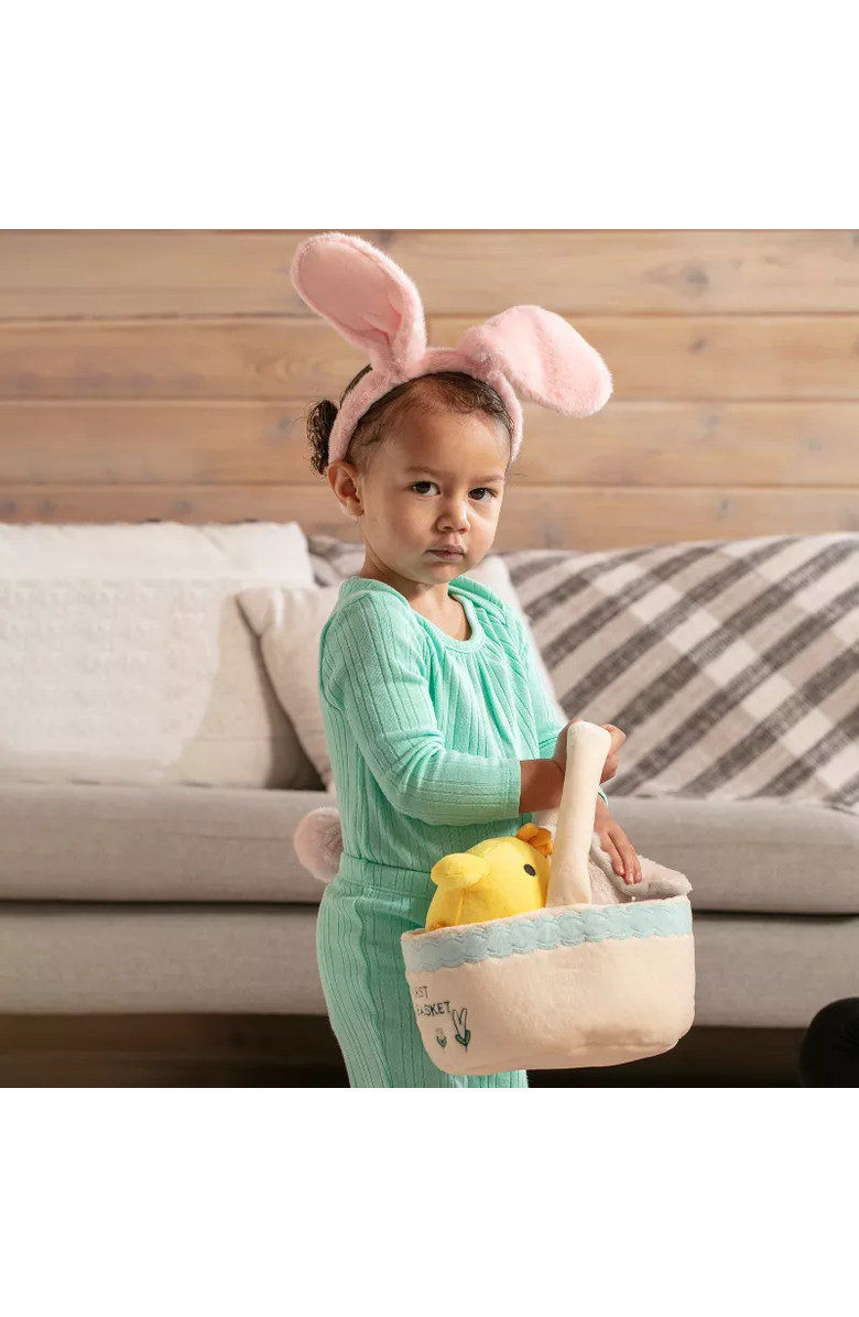 Sperric Easter Plush and Teether Baby Playset with Basket 6-Piece, Alternate, color, 