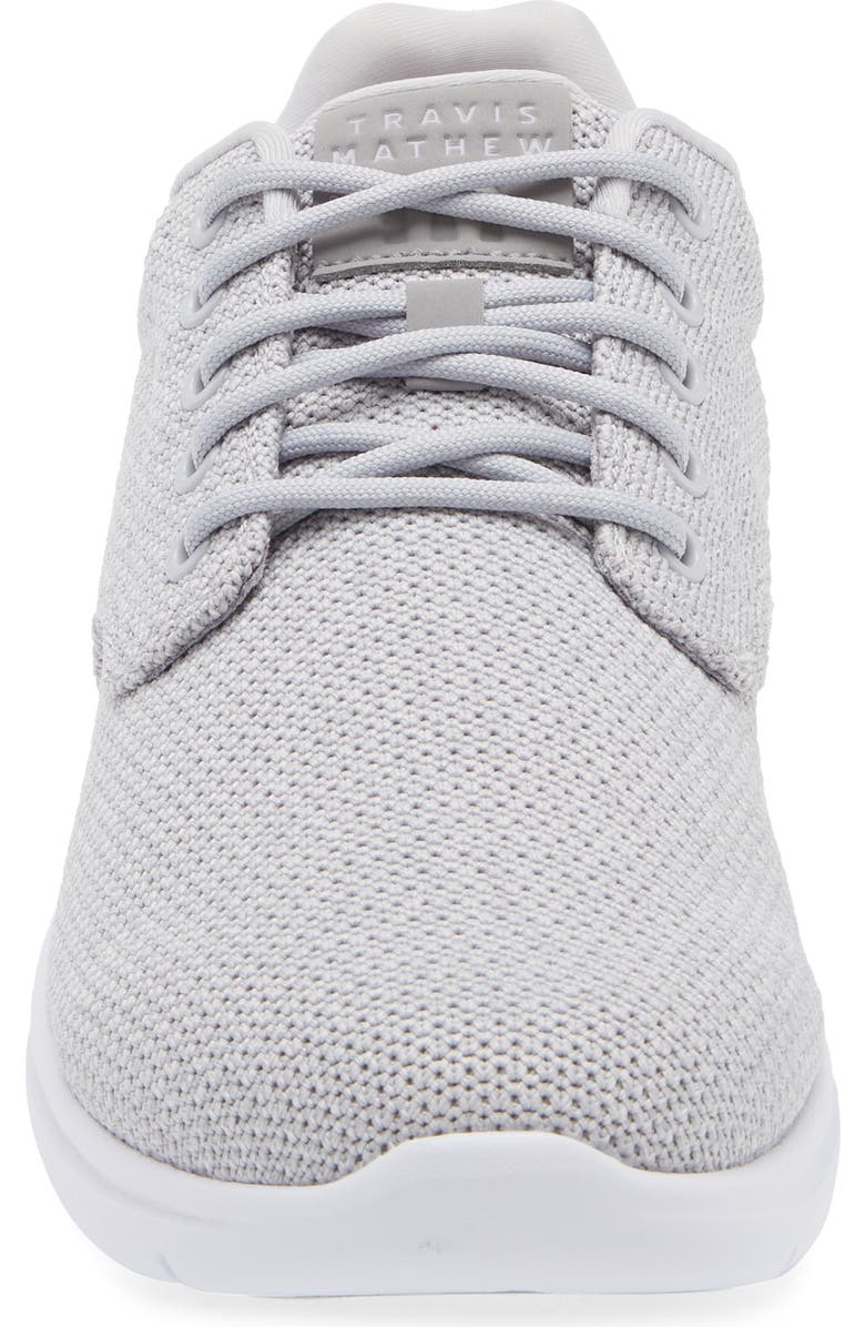 TravisMathew The Daily II Knit Sneaker, Alternate, color, Heather Sleet