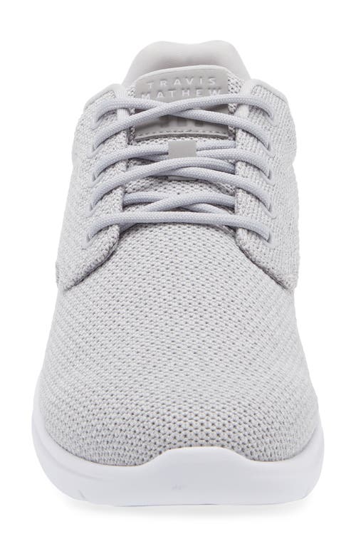 Travismathew The Daily Ii Knit Sneaker In Heather Sleet