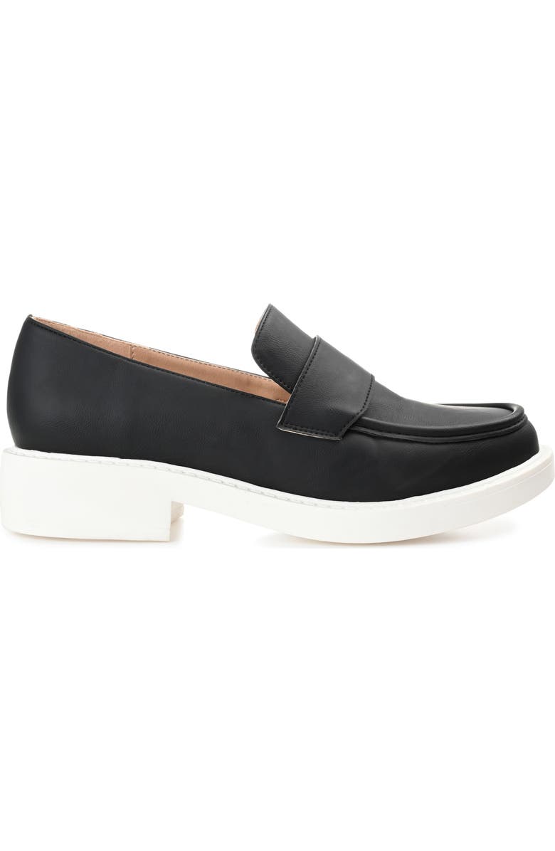 Journee Collection Saydee Slip-On Loafer, Alternate, color, Black