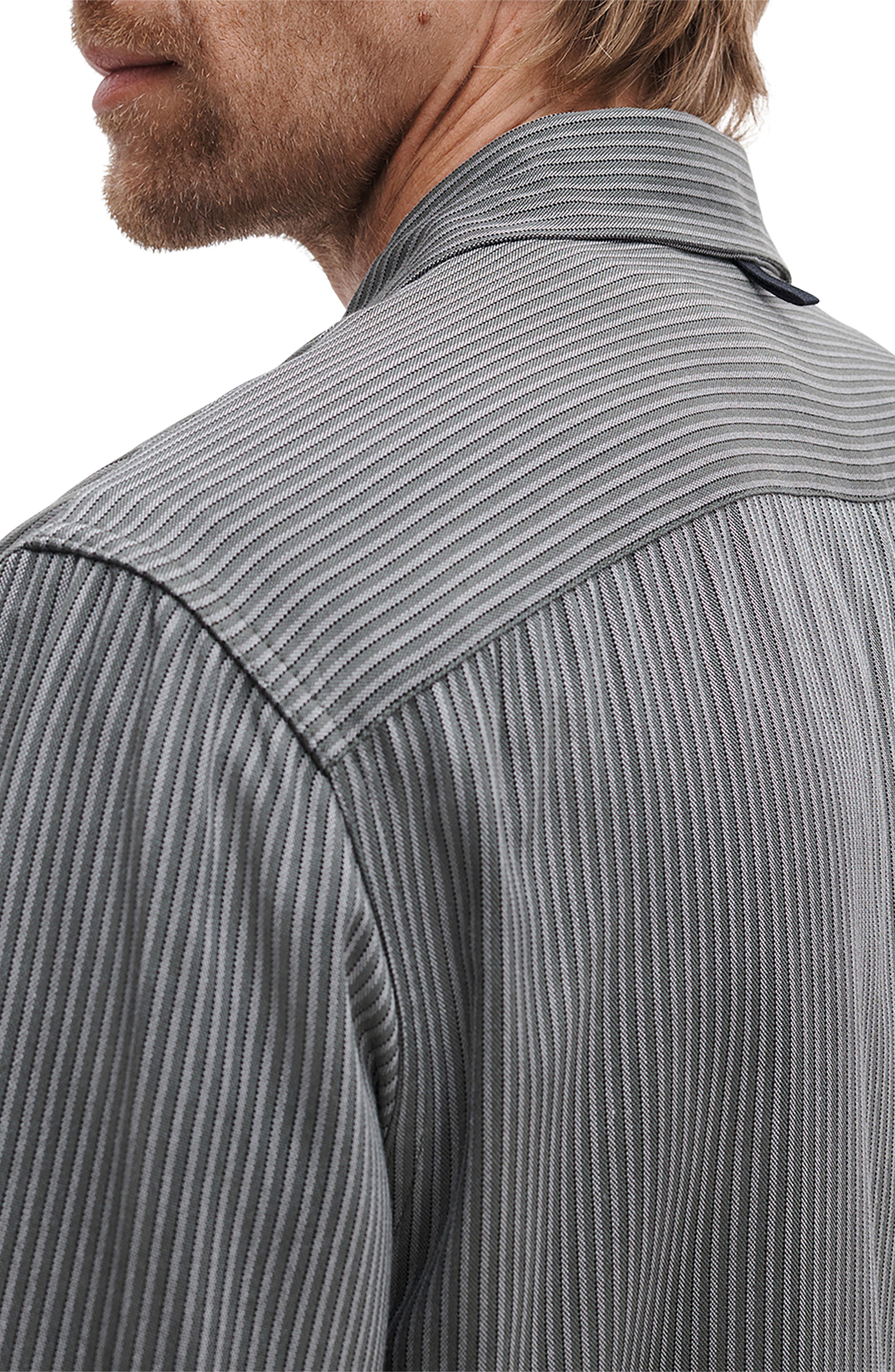 Dalton Jacquard Short Sleeve Button-Up Shirt - image 4