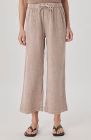 Splendid Adele Cotton Gauze Drawstring Pants