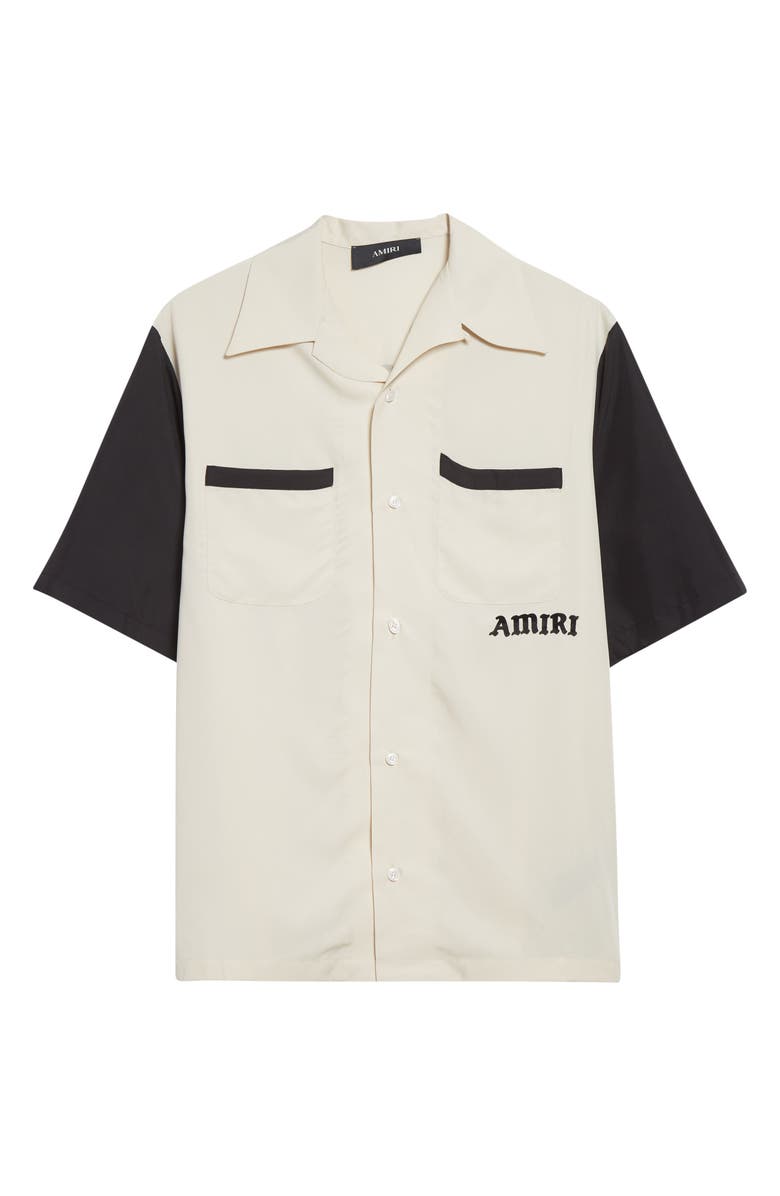 AMIRI Try It Bowling Shirt, Alternate, color, Alabaster