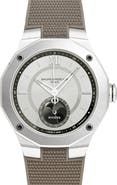 Baume & Mercier Riviera 10681 Automatic Moon Phase Rubber Strap Watch, 43mm