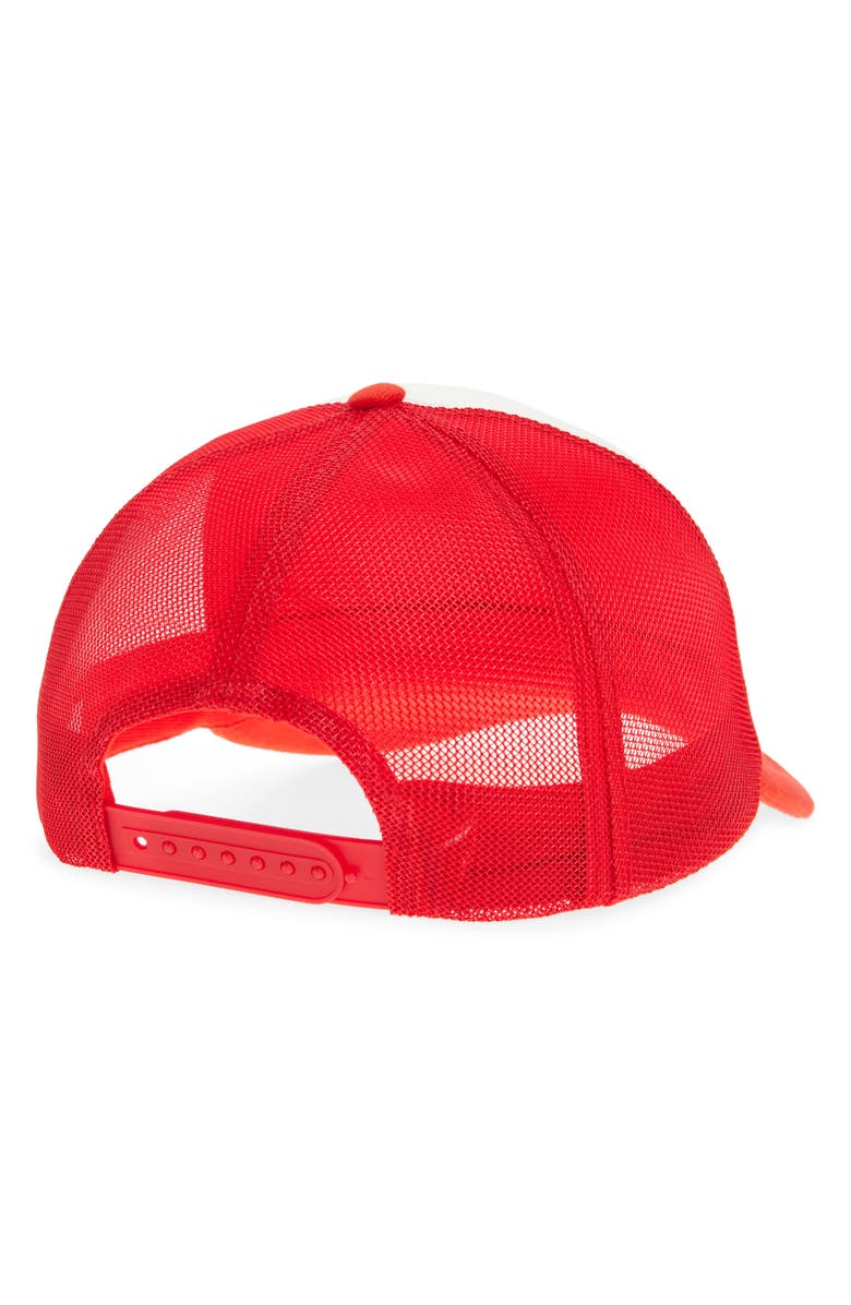 Off-White Embroidered Arrow Trucker Hat, Alternate, color, 