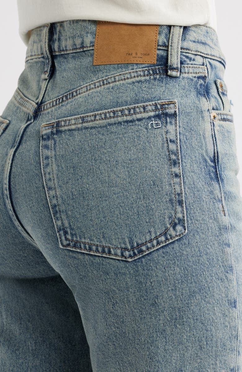 rag & bone Harlow Mid Rise Ankle Straight Leg Jeans, Alternate, color, Amity
