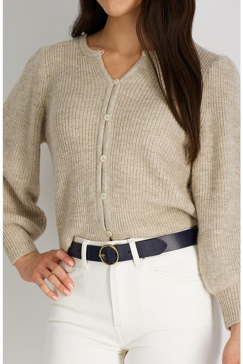 Reversible Leather Belt, Alternate, color, NAVY/ NATURAL