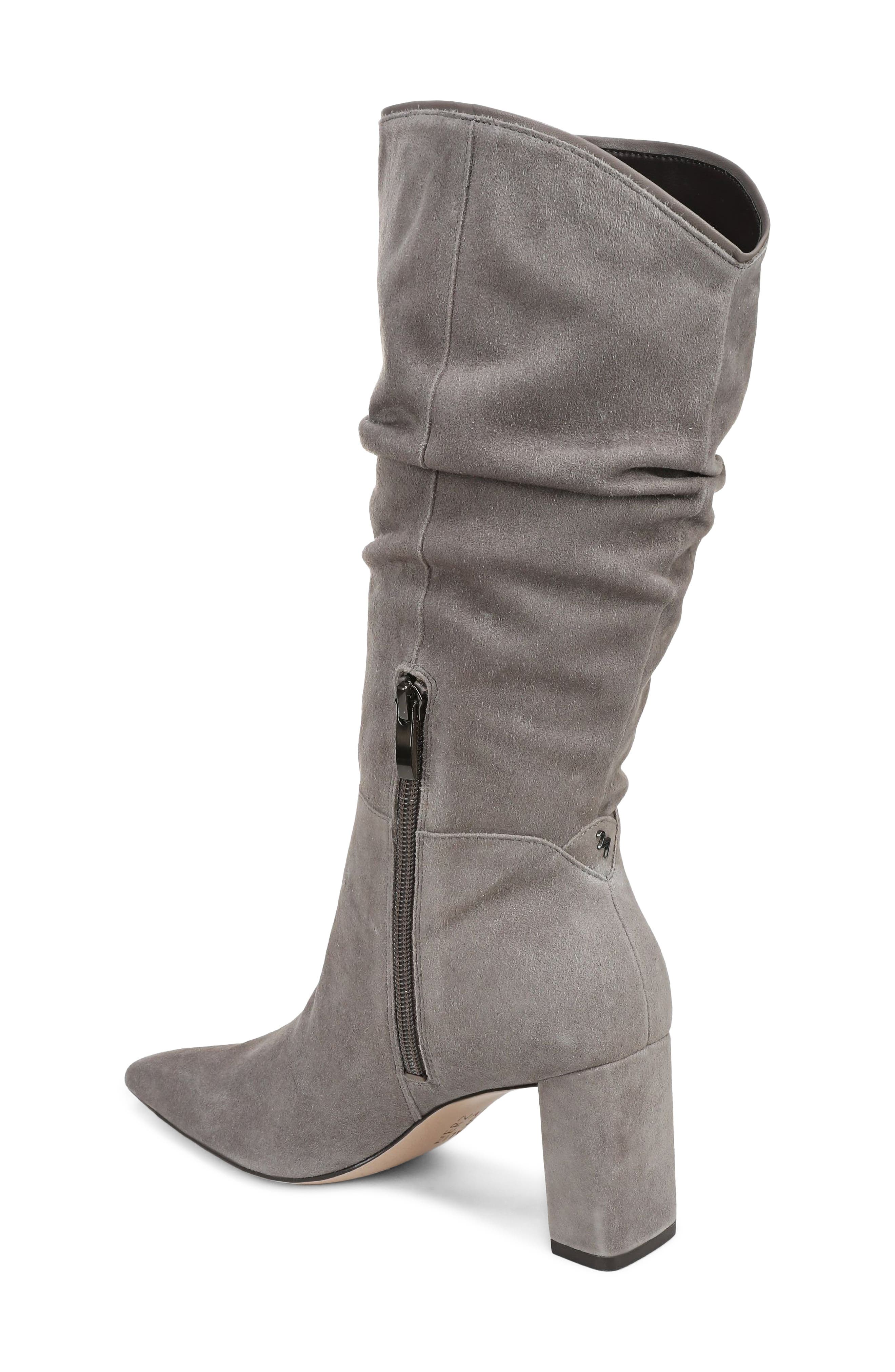Fletcher Leather Boot, Alternate, color, FOG GREY SUEDE WC