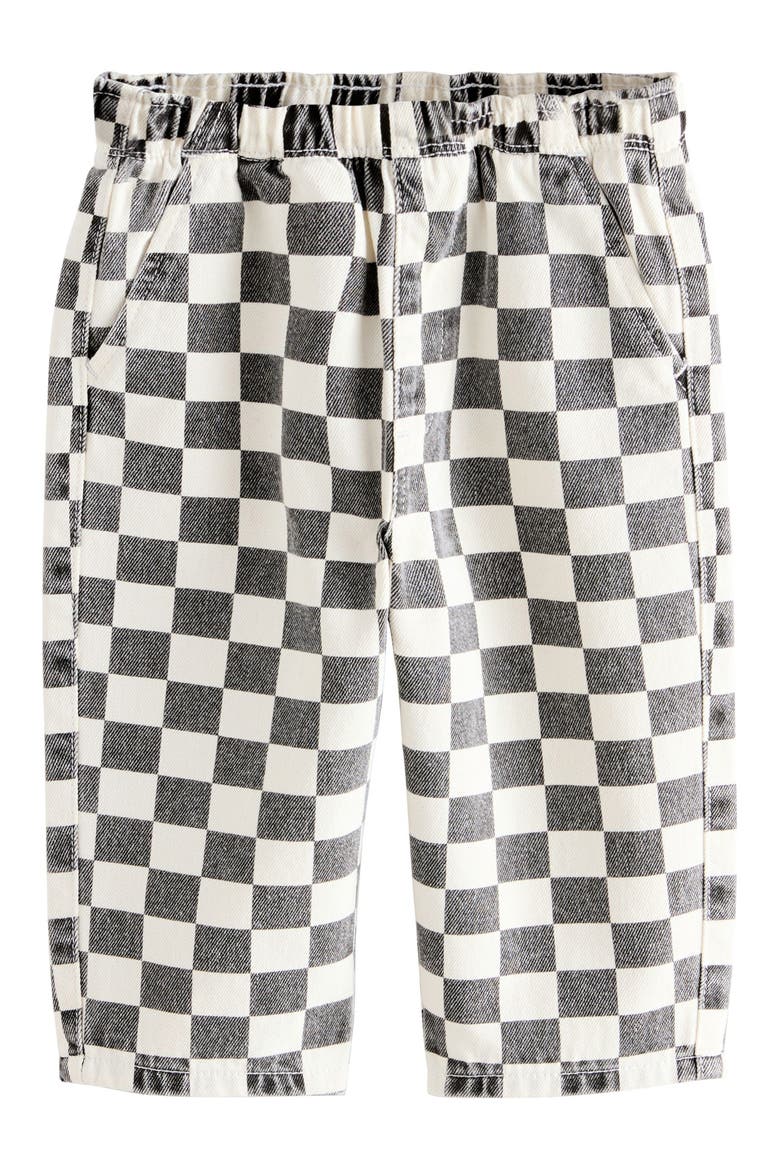 Kids' Checkerboard Pants, Main, color, BLACK