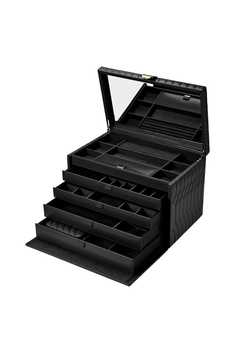 Lauren Extra Large Jewelry Box, Alternate, color, Black