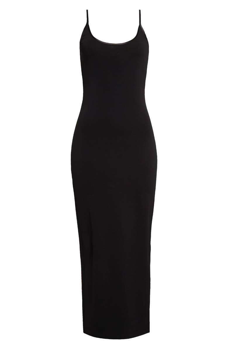Emporio Armani Body-Con Knit Maxi Dress, Alternate, color, Black