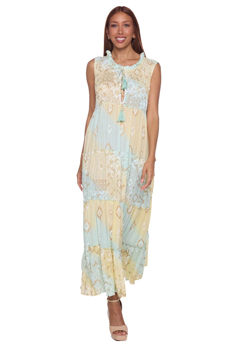 Tiered Maxi Dress, Alternate, color, LIGHT YELLOW