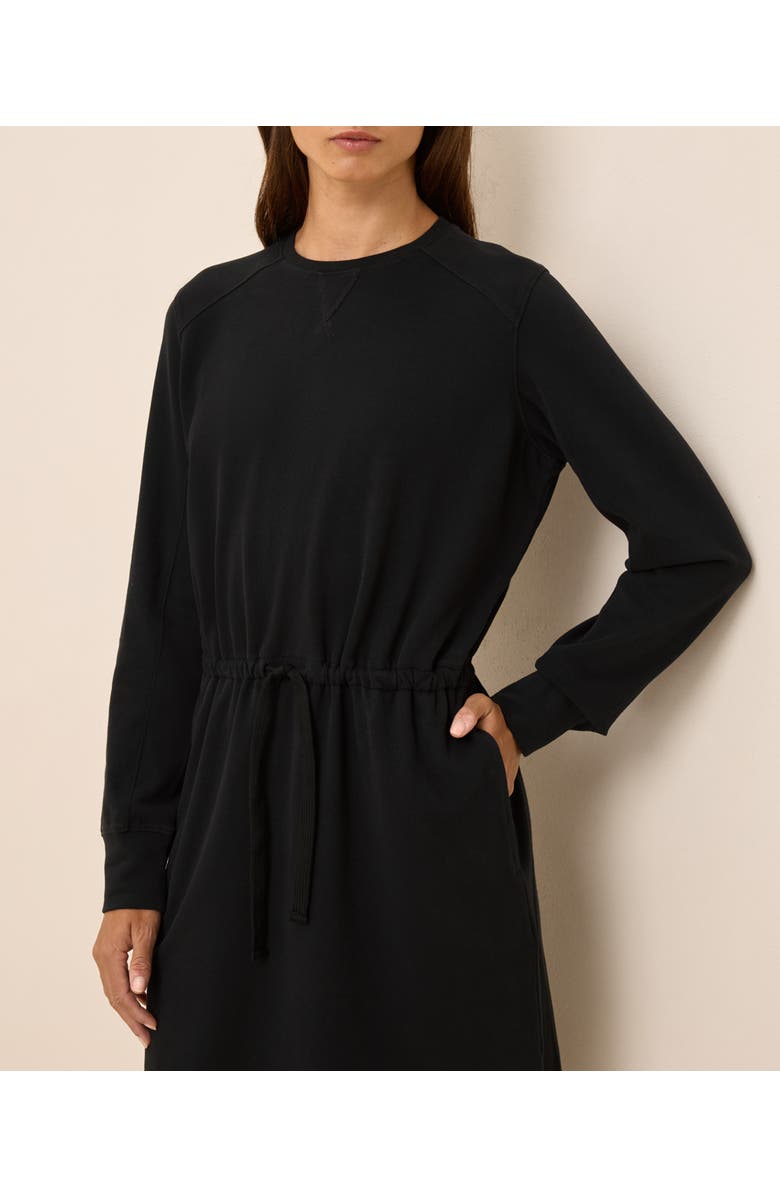 Pact Organic Cotton CloudKnit Sweatshirt Dress, Alternate, color, Black